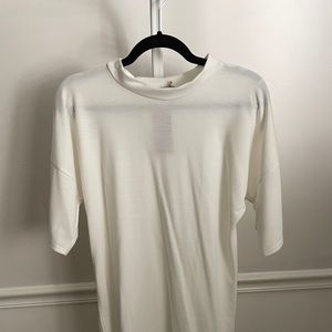 Nasty Gal Cream T-Shirt Dress